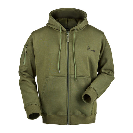 Sweat à capuche Ares polycoton 350 g/m² brodé FRENCH ARMY poche à glissière
