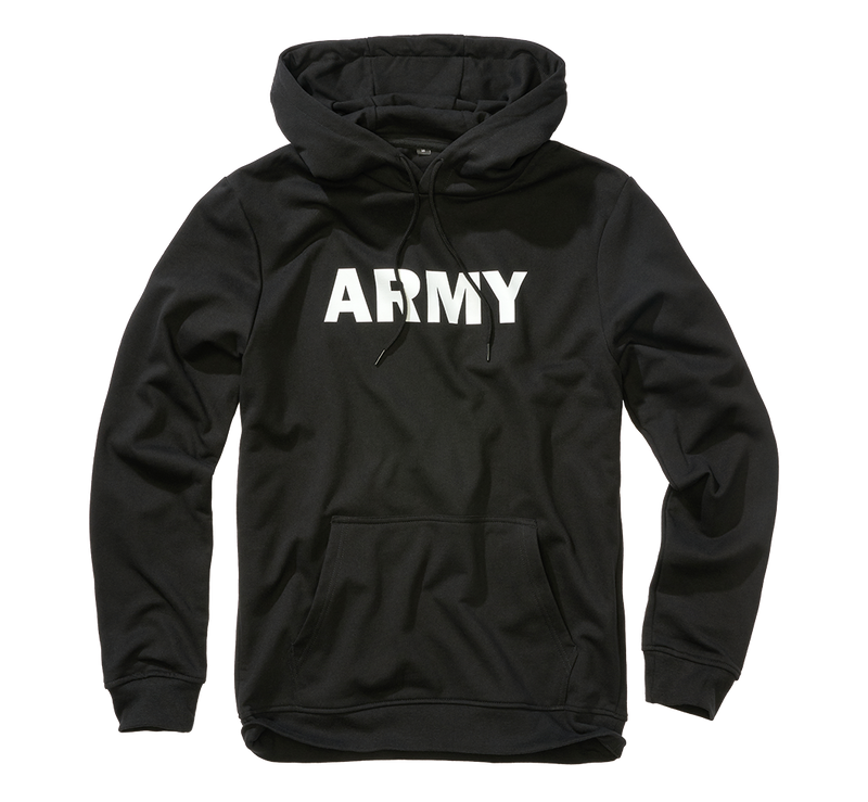 Sweat à capuche Brandit Army molleton gratté 270 g/m² avec marquage sur la poitrine