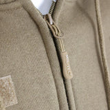 Sweat à capuche Mil-Tec Tactical en coton-polyester avec poches bras et fermeture éclair frontale