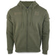Sweat à capuche Mil-Tec Tactical en coton-polyester avec poches bras et fermeture éclair frontale