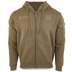 Sweat à capuche Mil-Tec Tactical en coton-polyester avec poches bras et fermeture éclair frontale