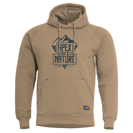 Sweat à capuche Pentagon Phaeton Apex of Nature coton-polyester poches laser