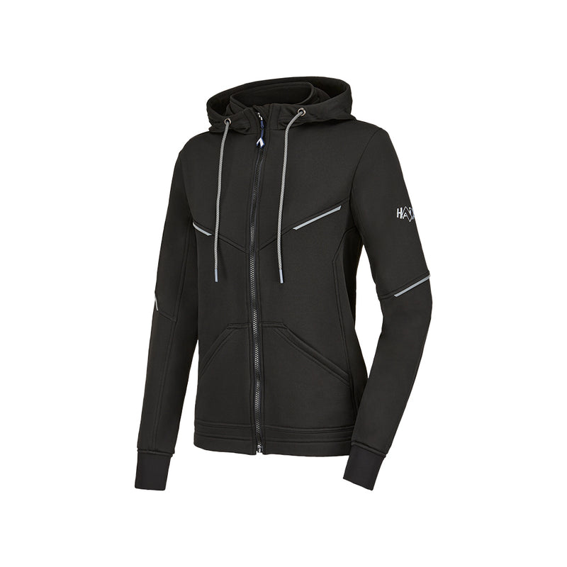 Sweat à capuche femme Haix Zip Hoodie polyester extensible bords-côtes 591 grammes