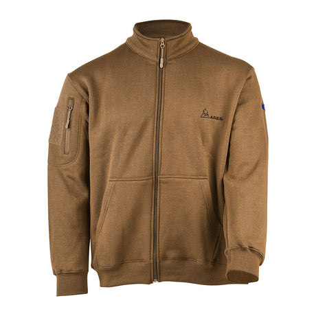 Sweat à glissière Ares French Army polycoton 350 g/m² brodé dos et drapeau manche
