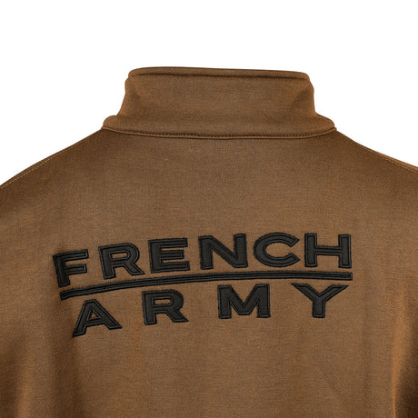 Sweat à glissière Ares French Army polycoton 350 g/m² brodé dos et drapeau manche