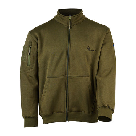 Sweat à glissière Ares French Army polycoton 350 g/m² brodé dos et drapeau manche