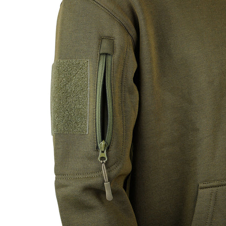 Sweat à glissière Ares French Army polycoton 350 g/m² brodé dos et drapeau manche