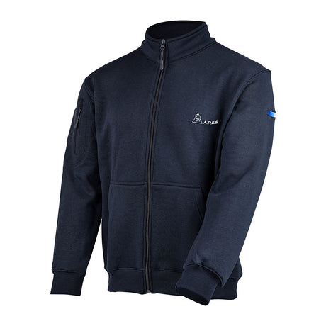 Sweat à glissière Ares French Army polycoton 350 g/m² brodé dos et drapeau manche