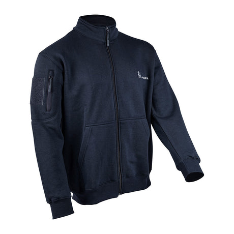 Sweat à glissière Ares French Forces polycoton 350 g/m² broderie dorsale et drapeau