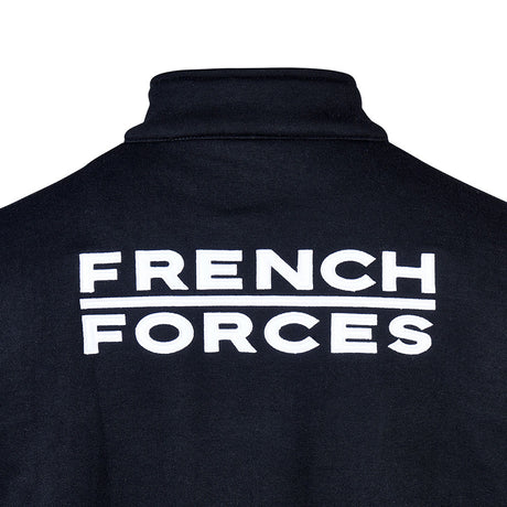 Sweat à glissière Ares French Forces polycoton 350 g/m² broderie dorsale et drapeau