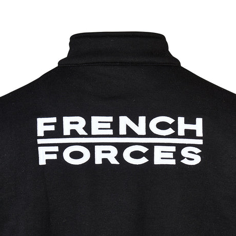 Sweat à glissière Ares French Forces polycoton 350 g/m² broderie dorsale et drapeau