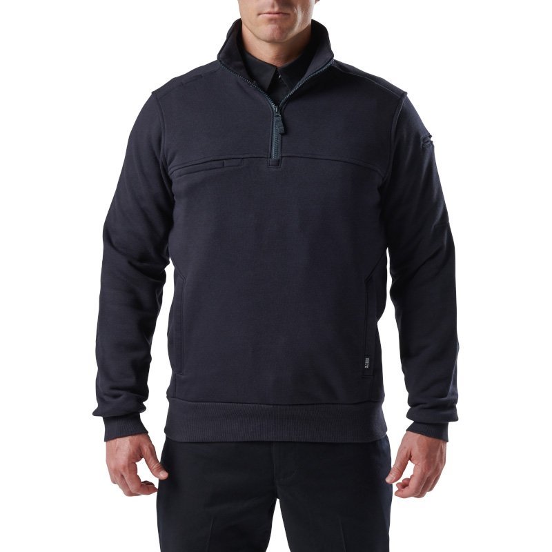 Sweat polaire Job Shirt Quart de Glissière 2.0 5.11 Tactical coton coudes renforcés toile