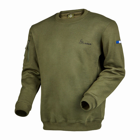 Sweat-shirt Ares col rond polycoton 350 g/m² brodé FRENCH ARMY au dos