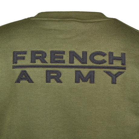 Sweat-shirt Ares col rond polycoton 350 g/m² brodé FRENCH ARMY au dos