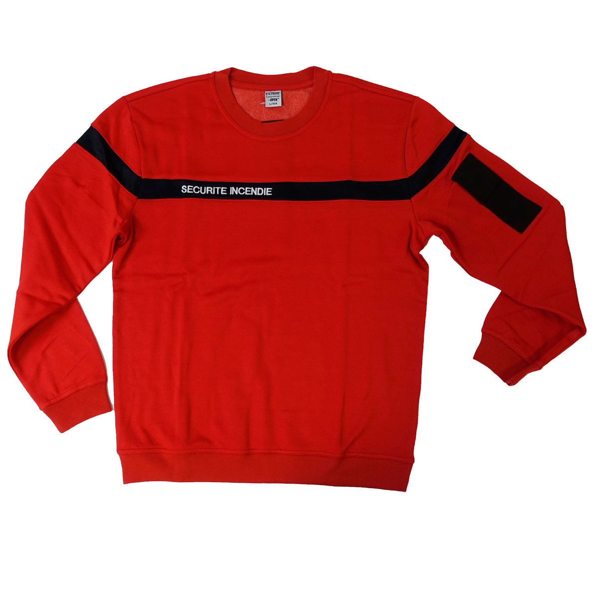 Sweat-shirt Patrol Equipement Sécurité Incendie molleton 300 g/m² poche stylos