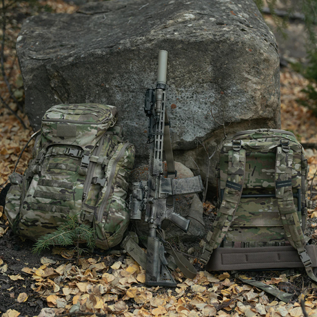 Système modulaire tactique Eberlestock Mission EMOD Full Kit cadre, sac d'assaut, coiffe, ailes et panneau