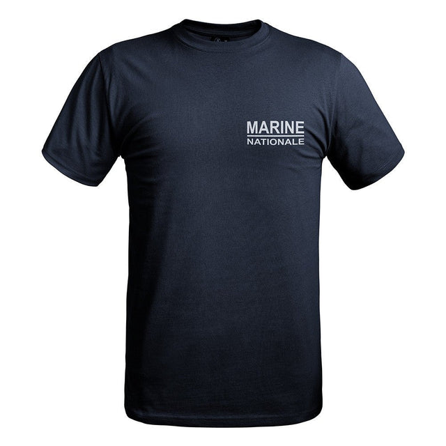 T - shirt imprimé TEXTE MARINE NATIONALE A10 Equipment - Bleu marine - Welkit.com