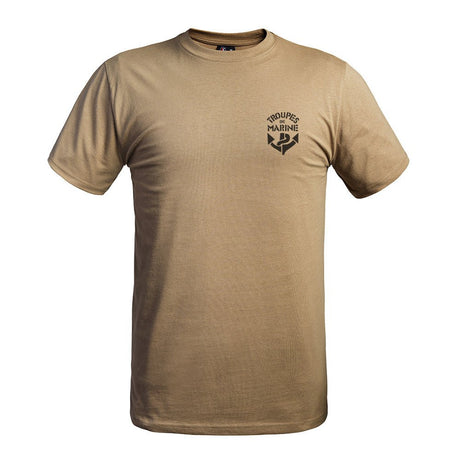 T - shirt imprimé TROUPES DE MARINE A10 Equipment - Coyote - Welkit.com