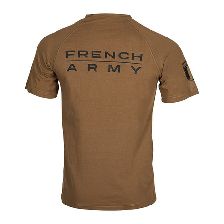 T-shirt Ares French Army 100% coton col rond manches courtes marquage d'armée