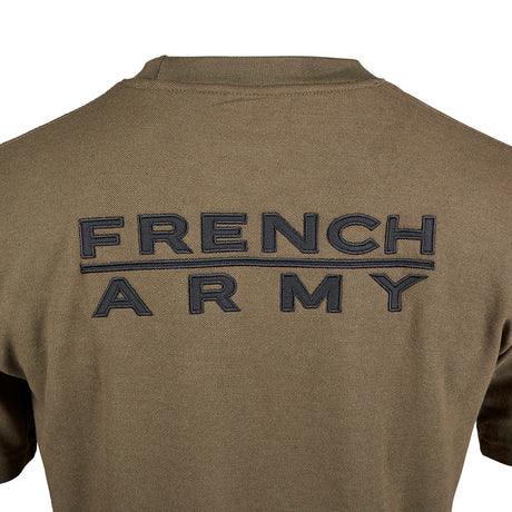T-shirt Ares French Army en polycoton 230 g/m² avec poche à glissière sur la manche