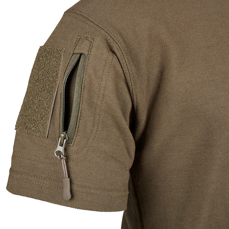 T-shirt Ares French Army en polycoton 230 g/m² avec poche à glissière sur la manche