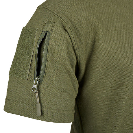 T-shirt Ares French Army en polycoton 230 g/m² avec poche à glissière sur la manche