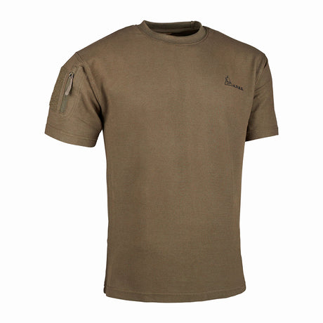 T-shirt Ares French Army en polycoton 230 g/m² avec poche à glissière sur la manche