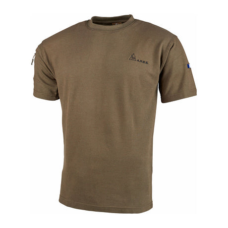 T-shirt Ares French Army en polycoton 230 g/m² avec poche à glissière sur la manche