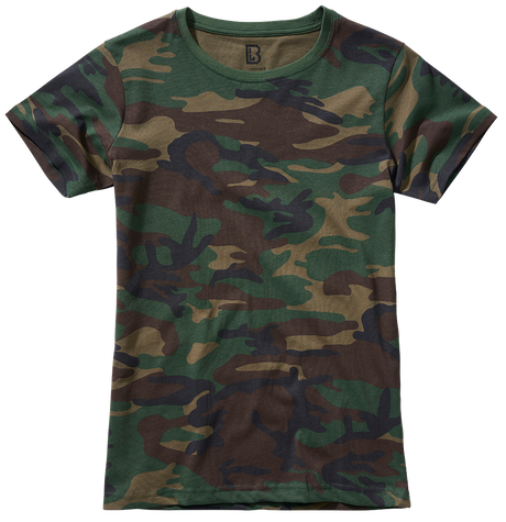 T-shirt Brandit coupe femme en coton 160 g par m² col rond et manches courtes