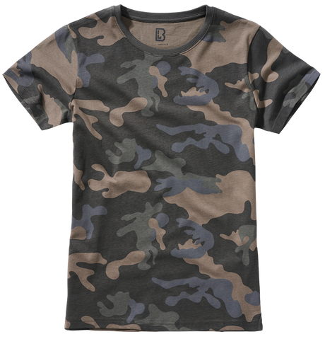 T-shirt Brandit coupe femme en coton 160 g par m² col rond et manches courtes