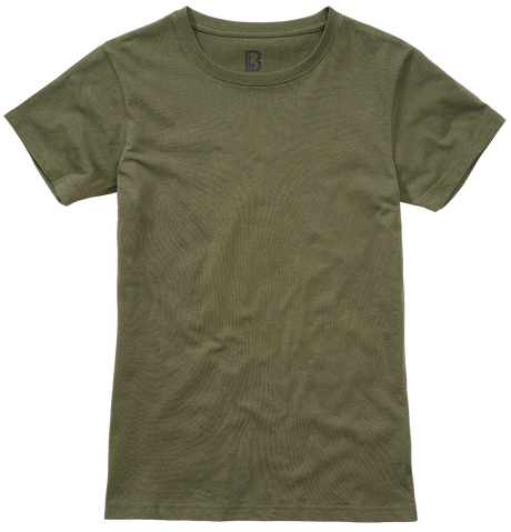 T-shirt Brandit coupe femme en coton 160 g par m² col rond et manches courtes