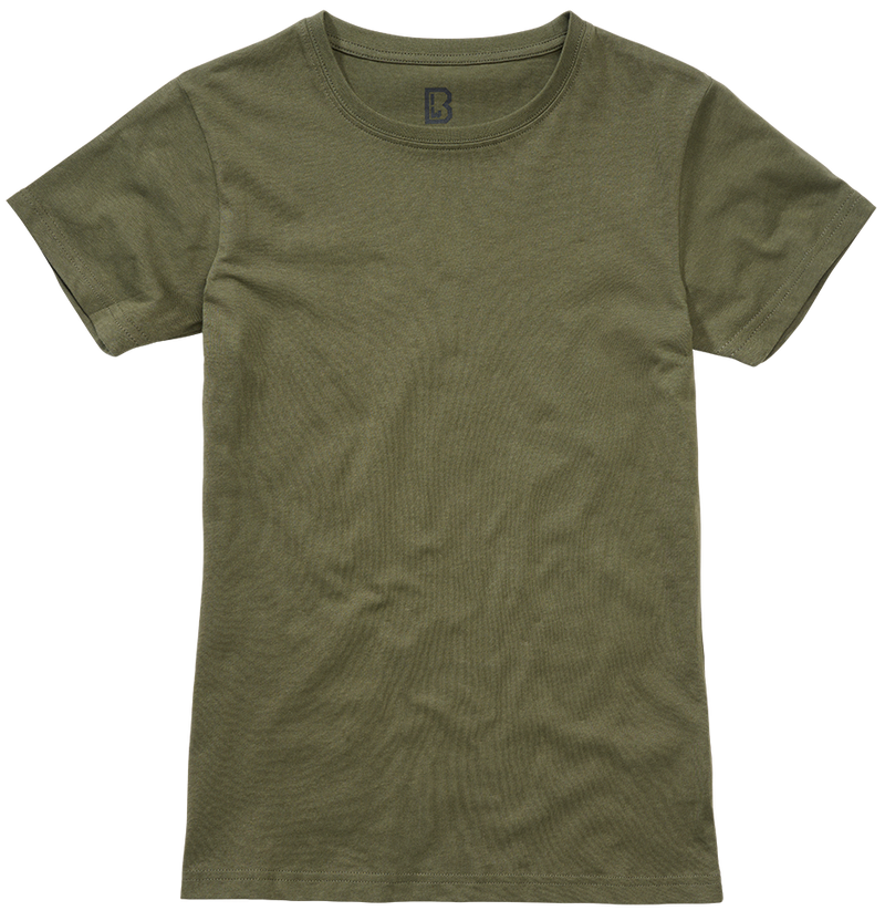 T-shirt Brandit coupe femme en coton 160 g par m² col rond et manches courtes