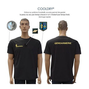 T-shirt Gendarmerie Mobile Patrol Equipement Cooldry 180 g/m² anti-humidité