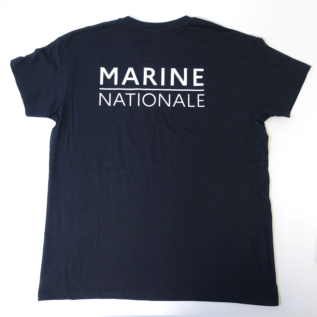 T-shirt Marine Nationale en coton peigné 150 g/m² à marquage recto-verso