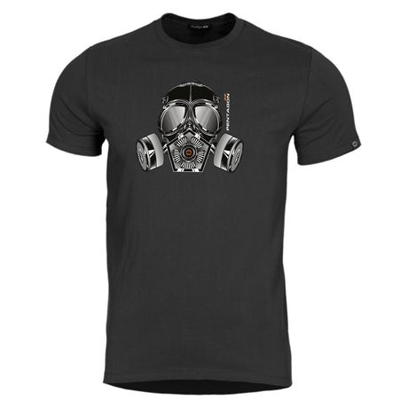 T-shirt Pentagon Ageron Gas Mask 190 g/m² coton filé à l'anneau usage courant