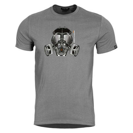 T-shirt Pentagon Ageron Gas Mask 190 g/m² coton filé à l'anneau usage courant