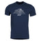 T-shirt Pentagon Wireframe imprimé en coton filé à l'anneau 190 g/m² trois saisons