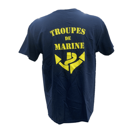 T - shirt imprimé TROUPES DE MARINE MNSP - Bleu - Welkit.com