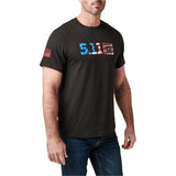 T-shirt USA Flag Fill 5.11 Tactical graphique original polycoton traité anti-odeur