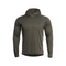 T-shirt à capuche Pentagon Orion 100 % polyester coutures plates poche kangourou