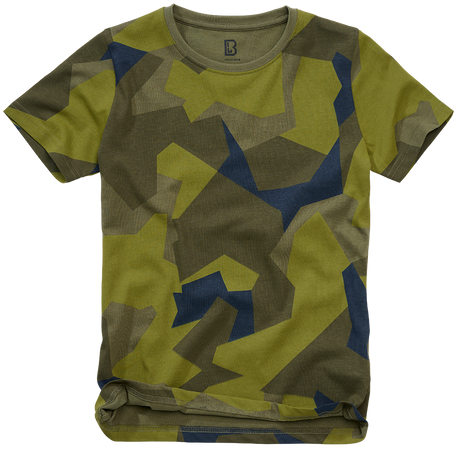T-shirt enfant Brandit en coton 160 g/m² col rond manches courtes et coupe ample