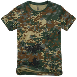 T-shirt enfant Brandit en coton 160 g/m² col rond manches courtes et coupe ample
