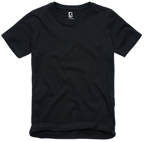 T-shirt enfant Brandit en coton 160 g/m² col rond manches courtes et coupe ample