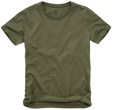 T-shirt enfant Brandit en coton 160 g/m² col rond manches courtes et coupe ample