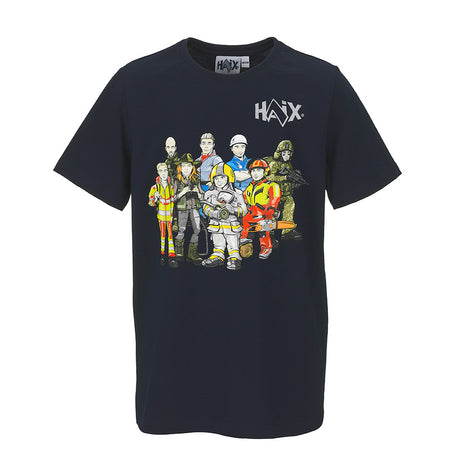 T-shirt enfant Haix Kids Shirt Heroes 100 % coton col rond impression recto verso