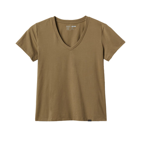 T-shirt femme 5.11 Tactical Elevate V-Neck en jersey coton et élasthanne col en V