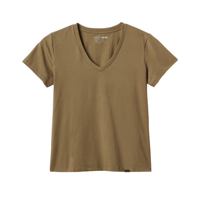 T-shirt femme 5.11 Tactical Elevate V-Neck en jersey coton et élasthanne col en V