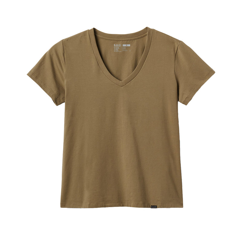 T-shirt femme 5.11 Tactical Elevate V-Neck en jersey coton et élasthanne col en V