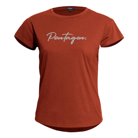 T-shirt femme Pentagon Whisper Calligraphy coton biologique 185 g/m²
