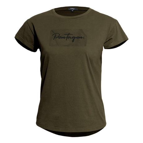 T-shirt femme Pentagon Whisper Contour en coton biologique fin 185 g/m²